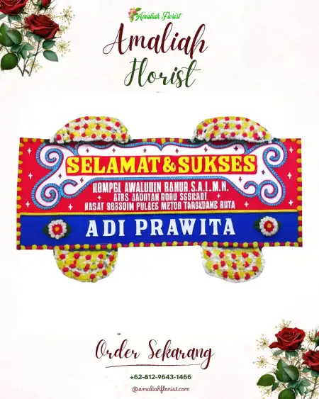 Papan Bunga Ucapan Selamat Srondol Kulon